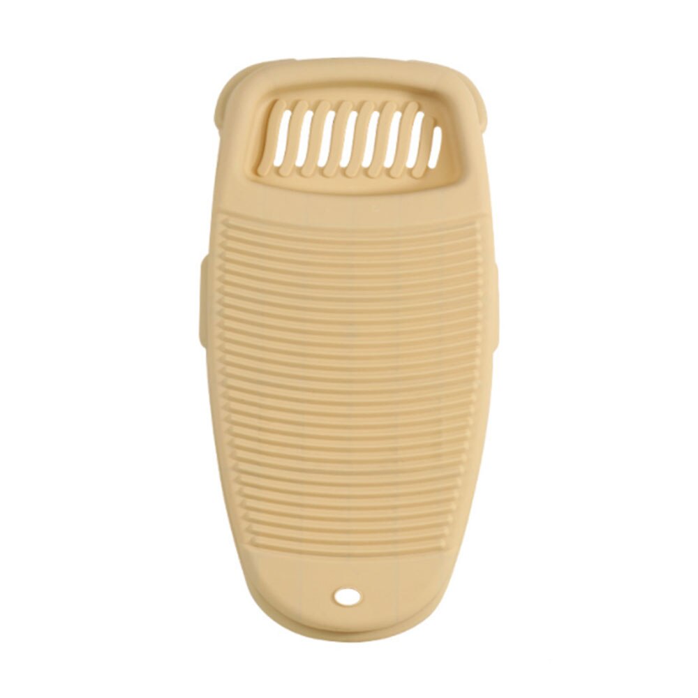 1Pcs Draagbare Kleding Cleaning Tools Antislip Wasserij Accessoires Wasbord Plastic Wassen Boord: Khaki