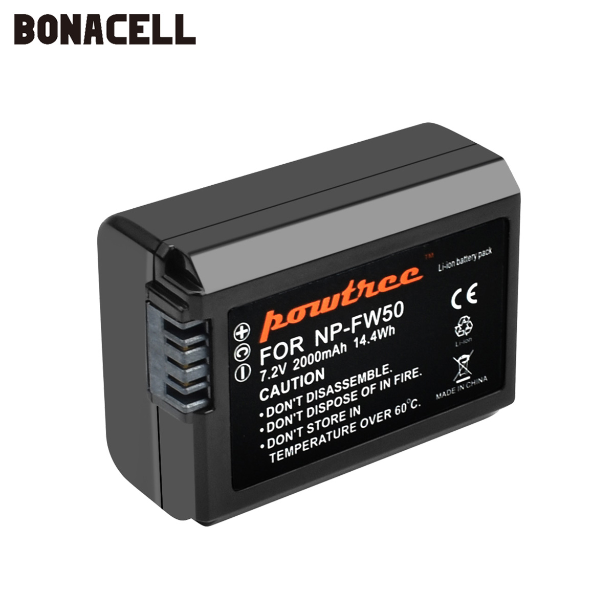 Bonacell 2000mah NP-FW50 NP FW50 batería AKKU para Sony NEX-7 NEX-5N NEX-5R NEX-F3 NEX-3D alfa a5000 a6000 DSC-RX10 Alpha 7 a7II