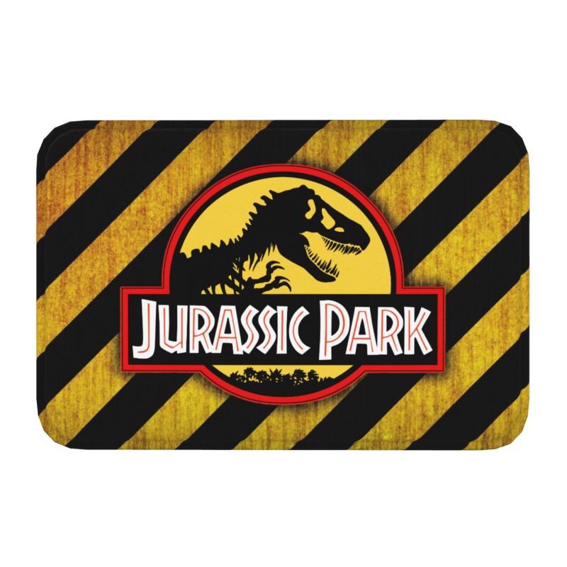 Jurassic Park Dinosaur Print Front Door Floor Entrance Mats Indoor Kitchen Bath Doormat Bedroom Carpet Rug: Navy Blue