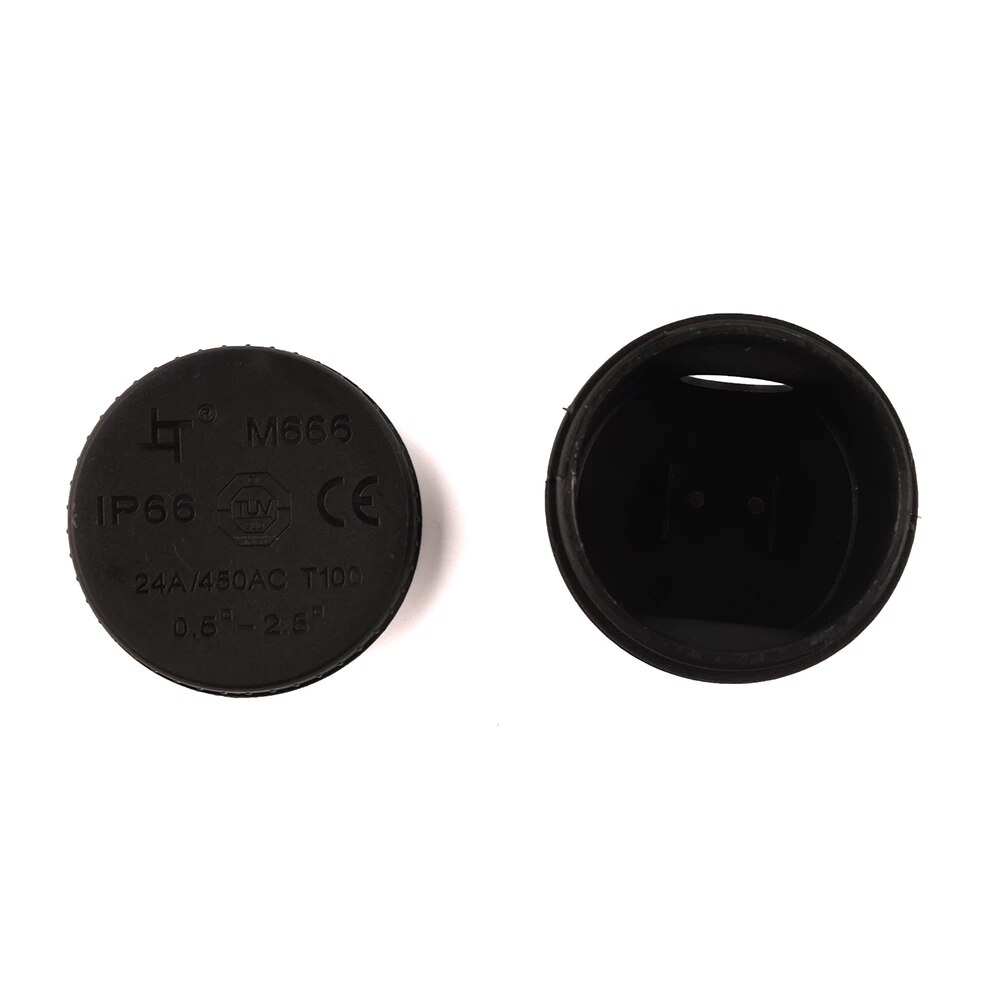 2 Way Electrical Outdoor Waterproof IP66 Electrical Cable Wire Connector Round Junction Box With Terminal Light Accessories