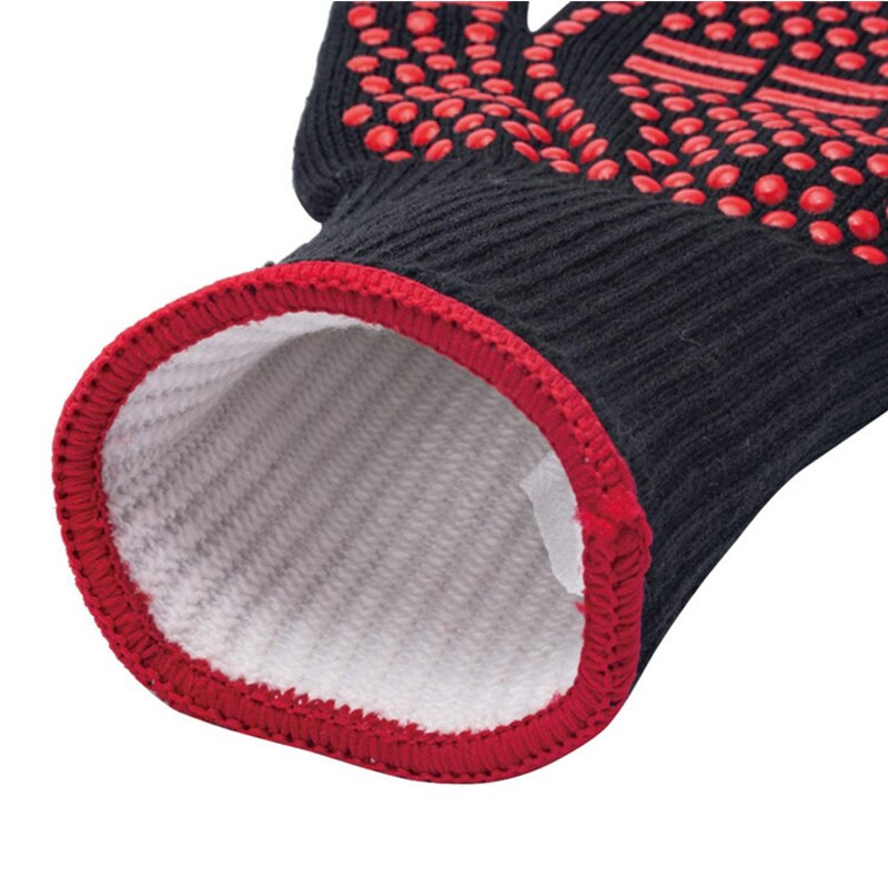BBQ Gloves Extreme Heat Resistant Fireproof Heated Baking Cooking Microwave Bbq Barbacoa Kitchen Barbecue Oven Grill Gloves