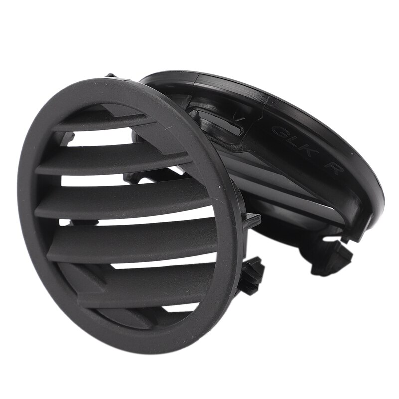 Car Left and Right Side Dash A/C Air Vent Grilles ABS Black for Mercedes-Benz X204 GLK Car Air Vent Grilles