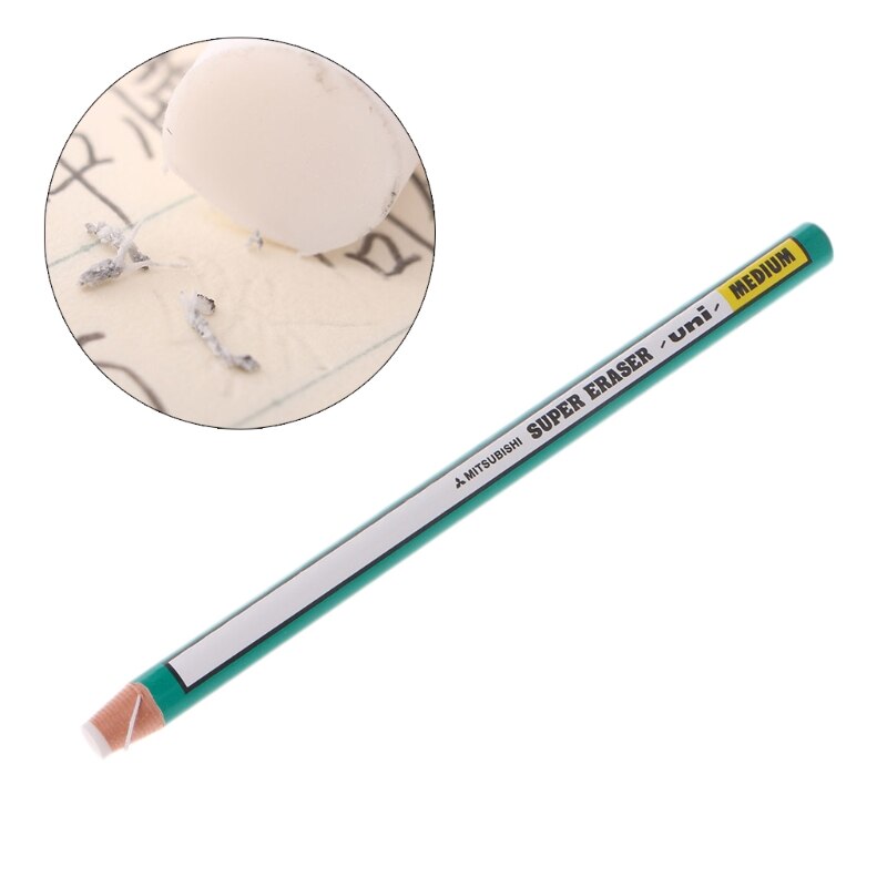 Pencil Shaped Rubber Paper Wrapping Eraser Students School Supplies
