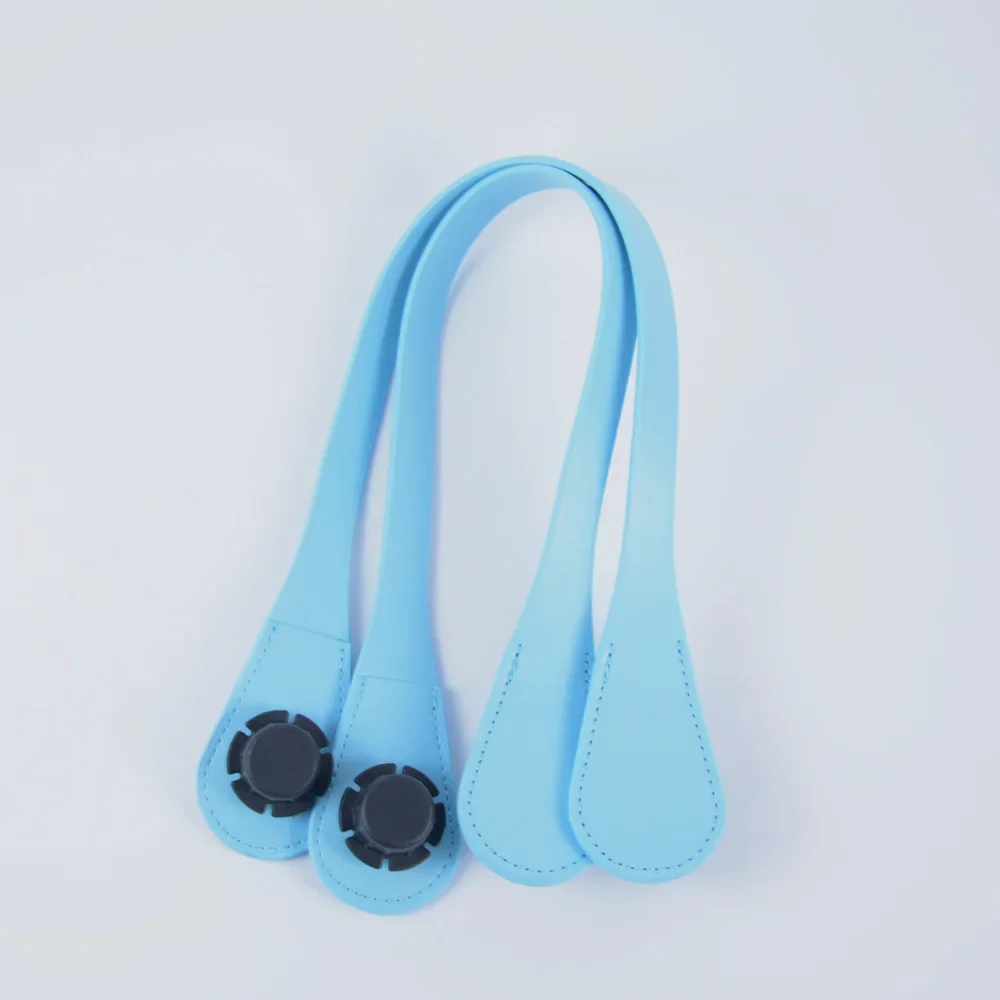 Neue Tanqu lange kurze Obag schlanke PU-Ledergriffe für O-Tasche Schulter Hand Haltegurte Zubehör: Licht Grau