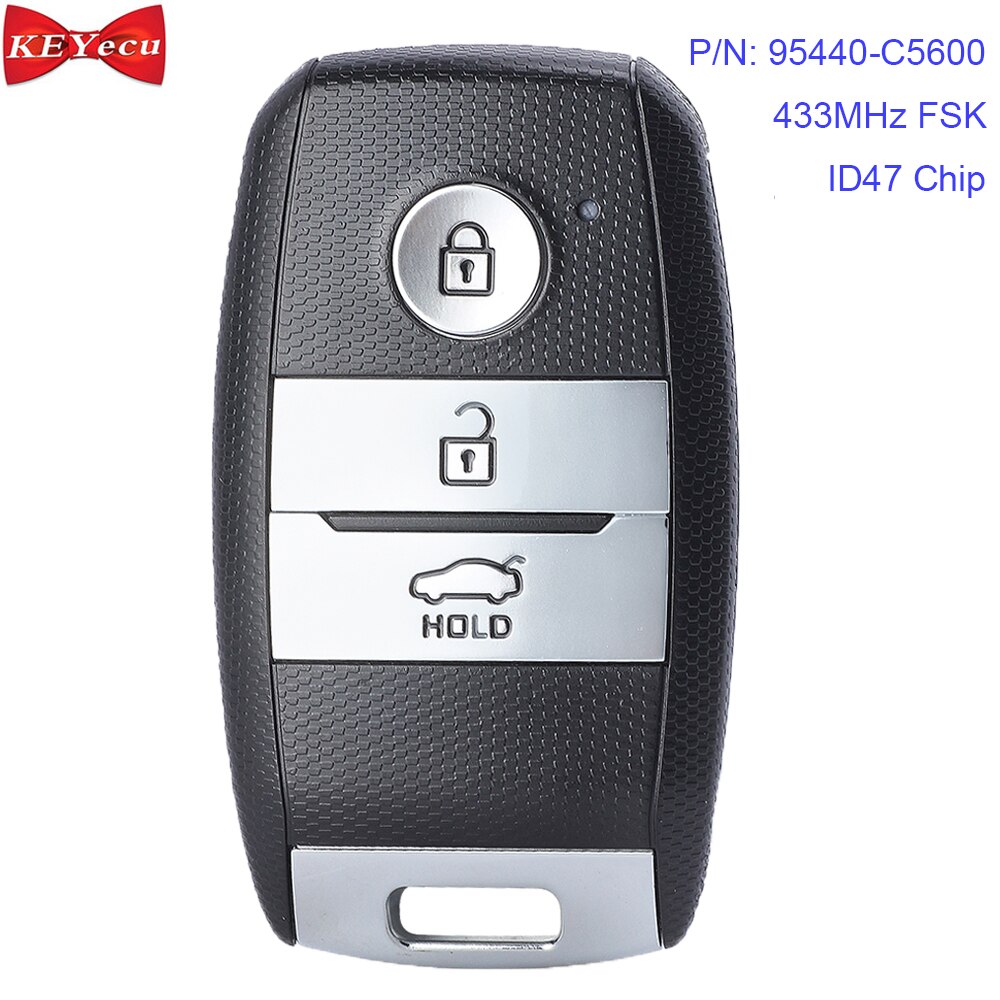 Keyecu Voor Kia Sorento Smart Keyless Go Afstandsbediening Sleutelhanger P/N: 95440-C5600 433Mhz Fsk ID47 Chip