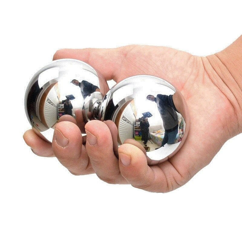 Solid steel ball gym handball baoding iron balls hand massage ball health care exercise practice handballs
