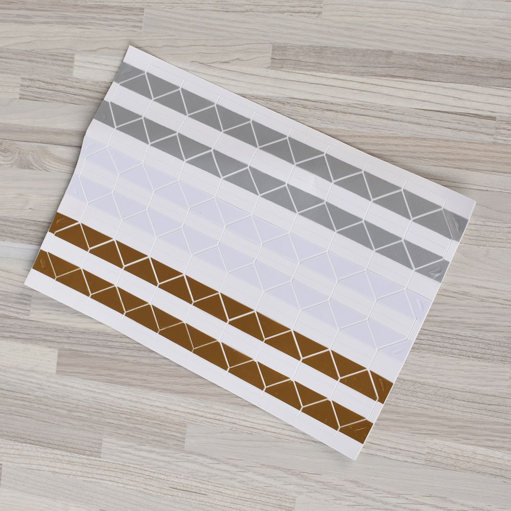 Neu1 Blatt Foto Sammelalbum Album Ecke Band Aufkleber Selbst-Klebstoff Handgemachte DIY: goldsilver