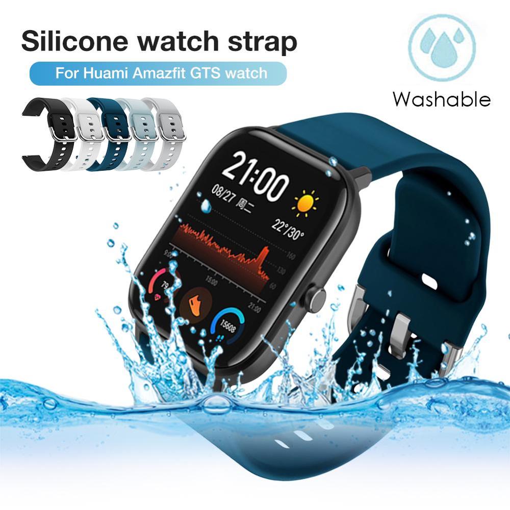 Siliconen Horloge Bands Vervanging Sport Horloge Polsbandjes Bandjes Armband voor Huami Amazfit GTS Horloge Accessoires