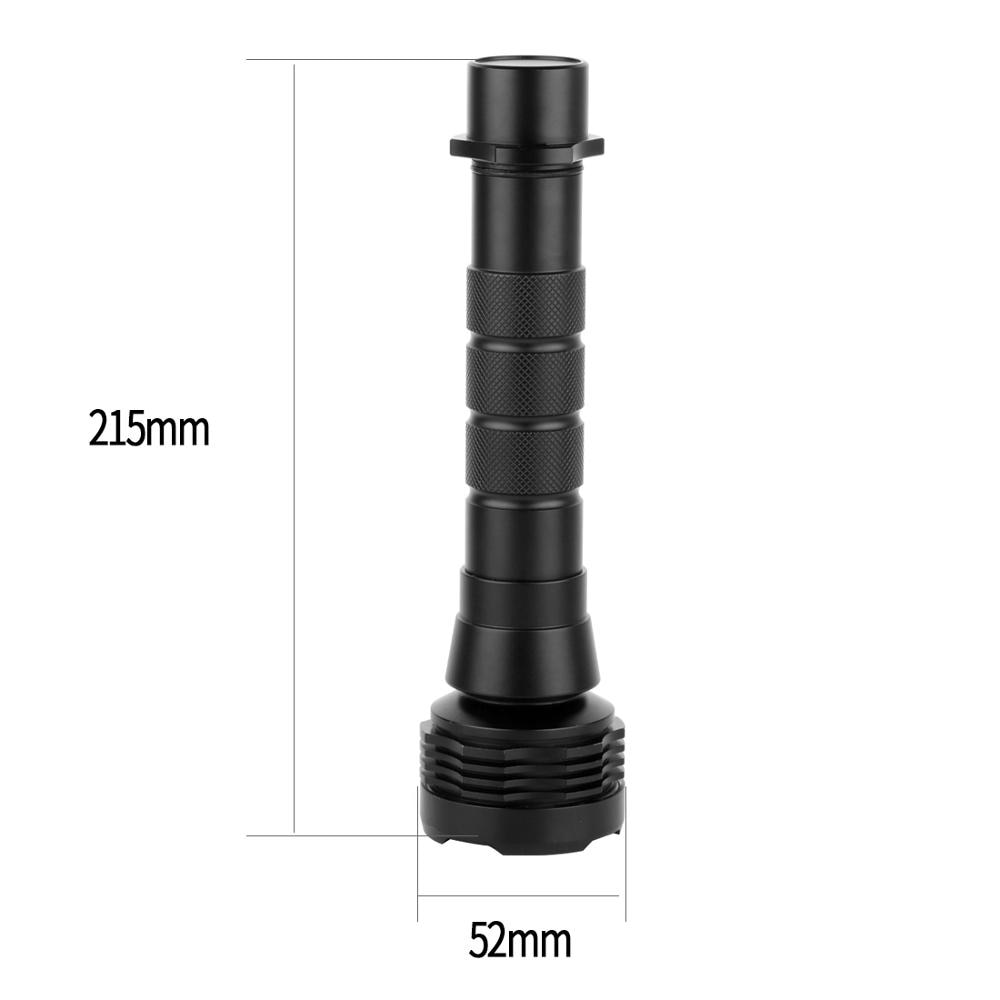 1000lm led waterdichte duikzaklamp met 1 inch balhoofdclip 2000lm gopro-actiecamera