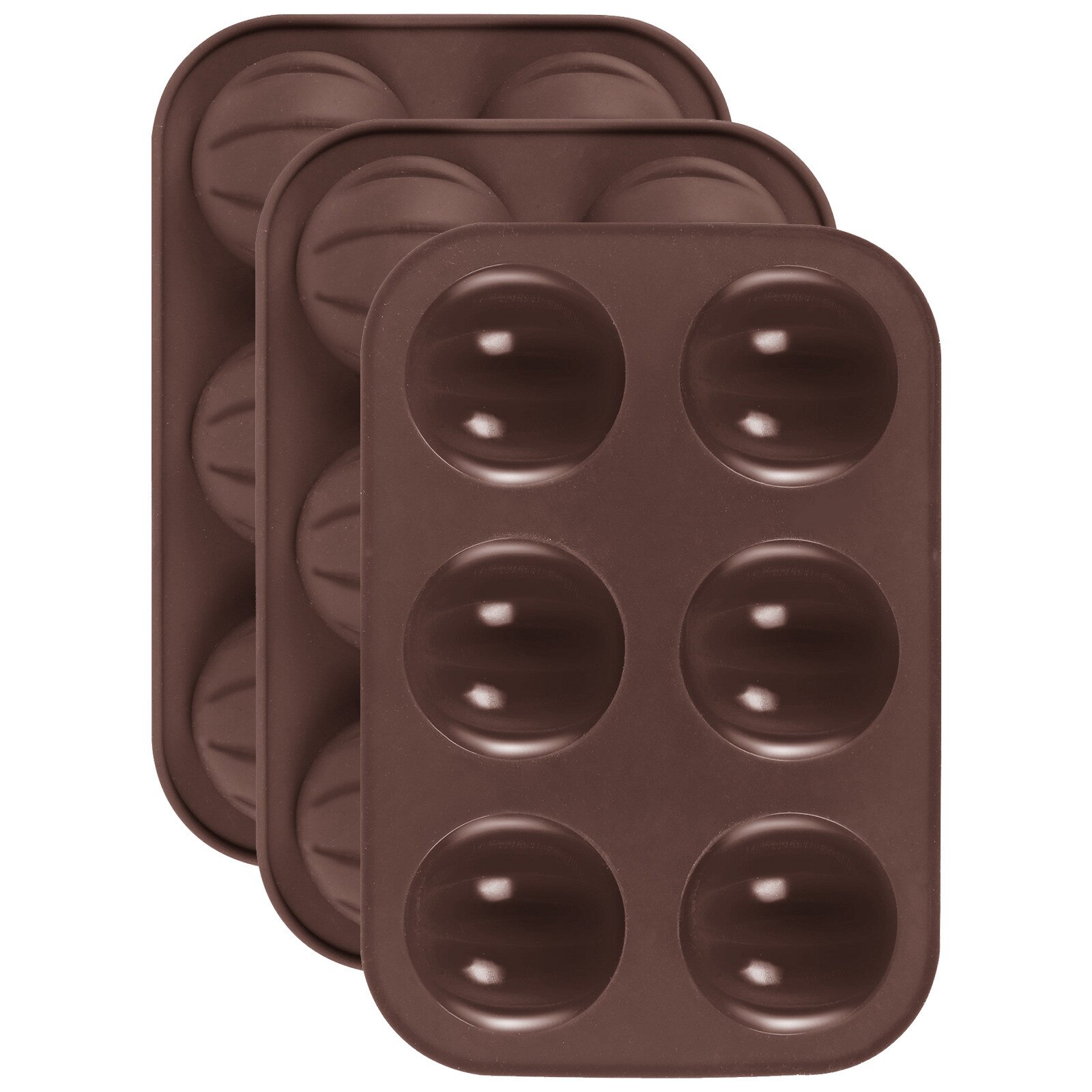 3pc diy cake bakvormen siliconen 3d pompoen strepen vorm chocolade cake koek bakvorm bakvorm patisserie mal siliconen: D -3 stuks