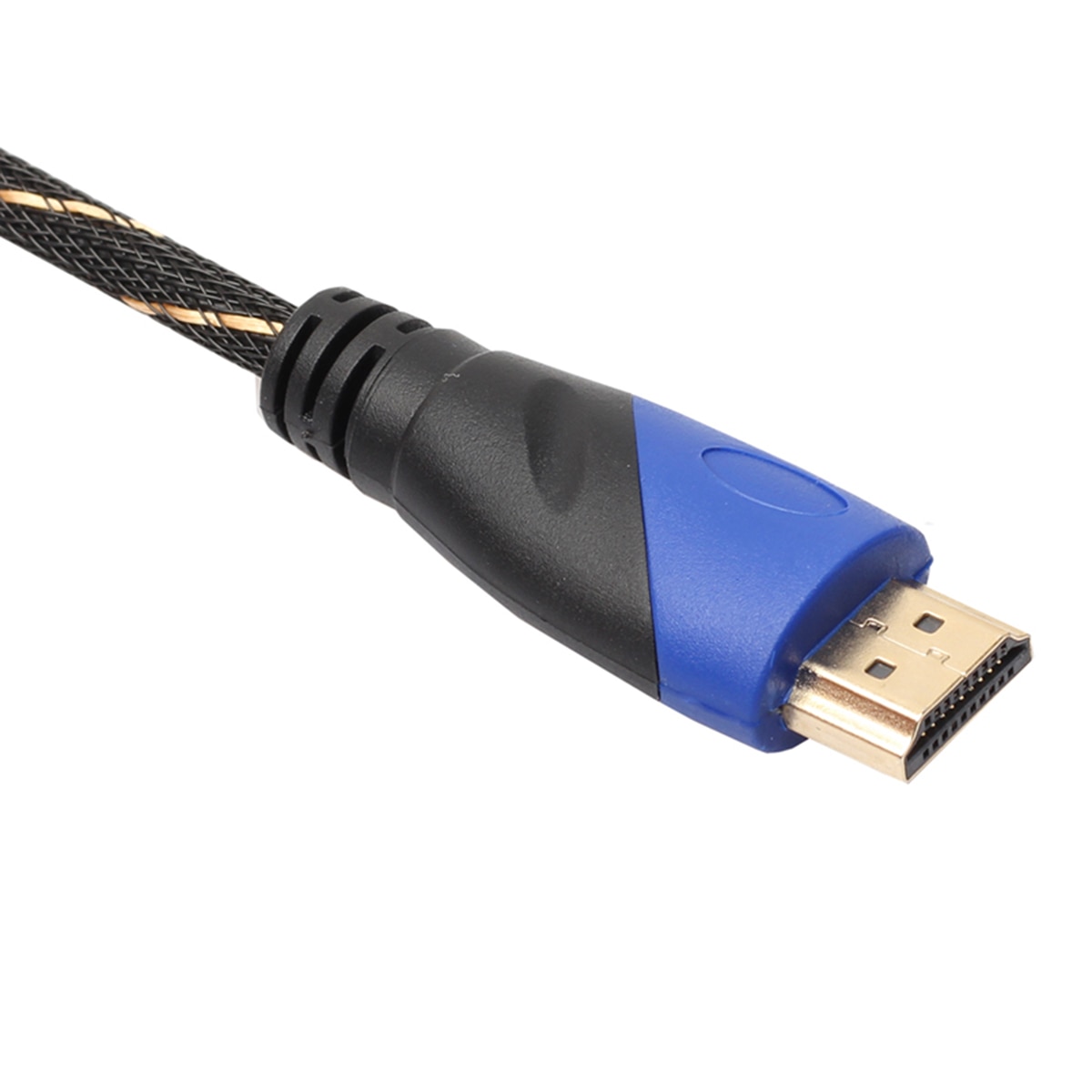 SOONHUA 0.5/1/1.8/3/5 Meters Braided HDMI 1.4 Cable Gold Plated Connection 1080P HD AV Cable