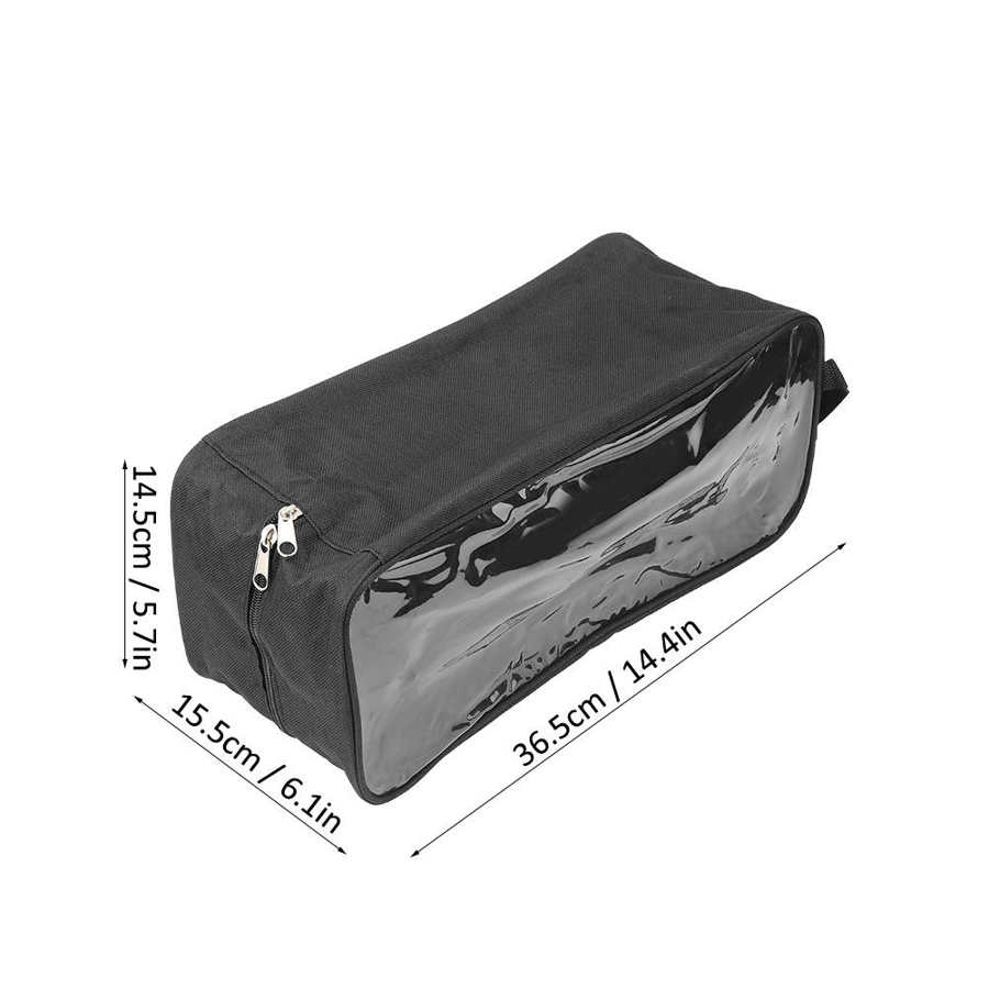 Shoes Bag Portable Breathable PU Shoe Storage Bag Double Zipper Organizer Package Accessories