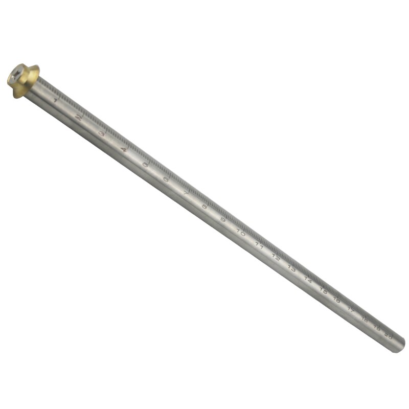 Calibrador de marcado de carpintería de acero inoxidable, regla de trazo de hoja de mortaja de doble cabeza europea, línea de trazado de madera: 1 blade scale rod