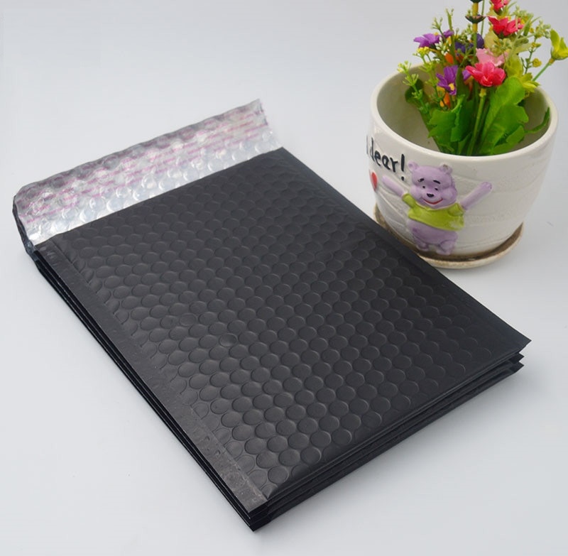 50pcs 20x25cm big Matte black padded envelopes for bubble mailing bags black bubble mailer