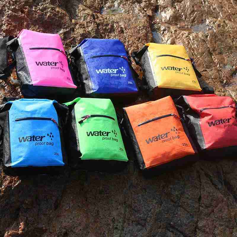 Bolsa de natación impermeable para exteriores, mochila de almacenamiento de 25L, para Rafting, canoa, kayak, río, 530g