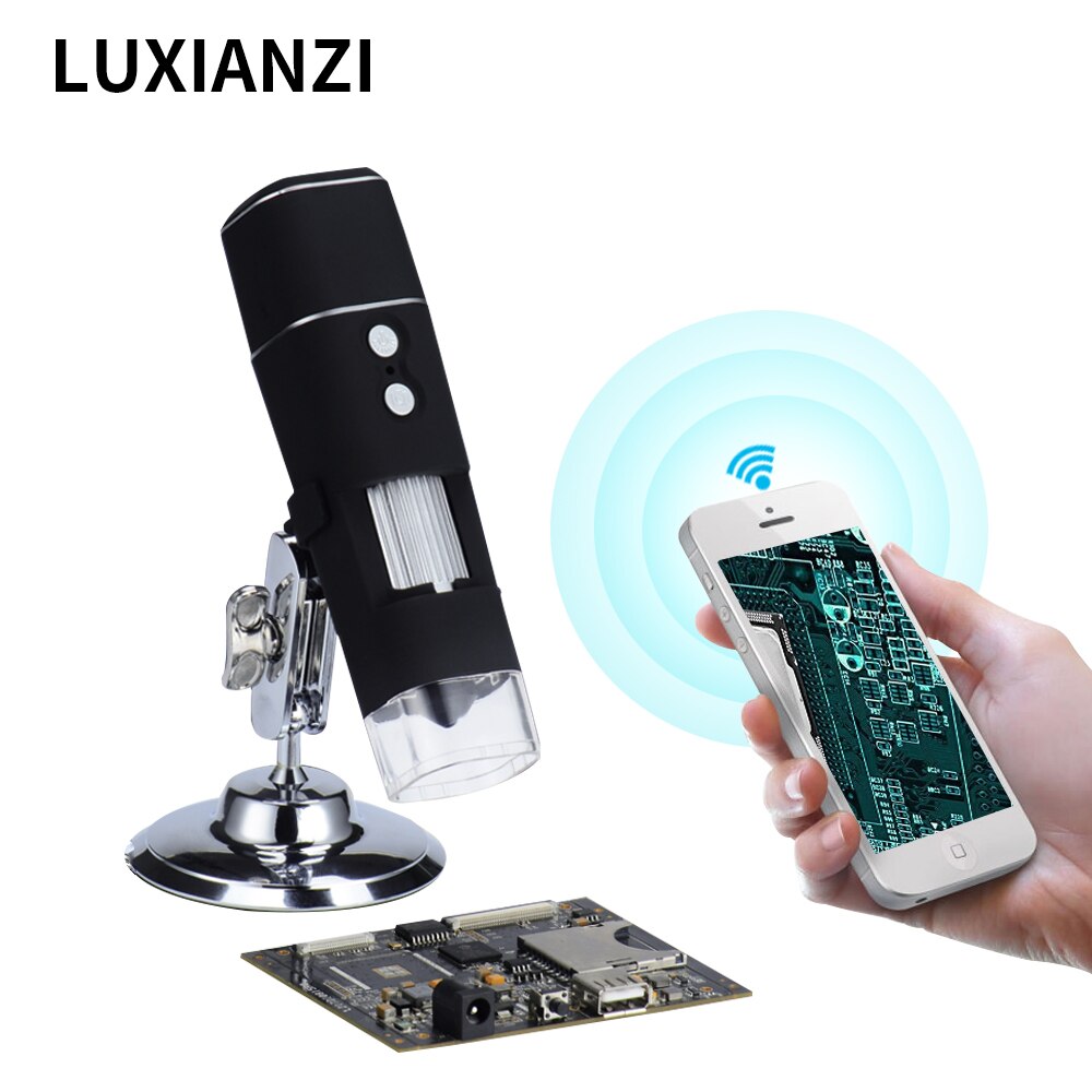 LUXIANZI – Microscope numérique réglable pour le soudage, loupe à Zoom à 8 LED, Endoscope USB, Microscope électronique caméra 1000X