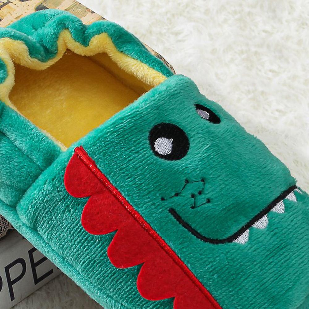 Toddler Infant Winter Casual Cute Shoes Kids Baby Warm Shoes Boys Girls Cartoon Soft-Soled Slippers
