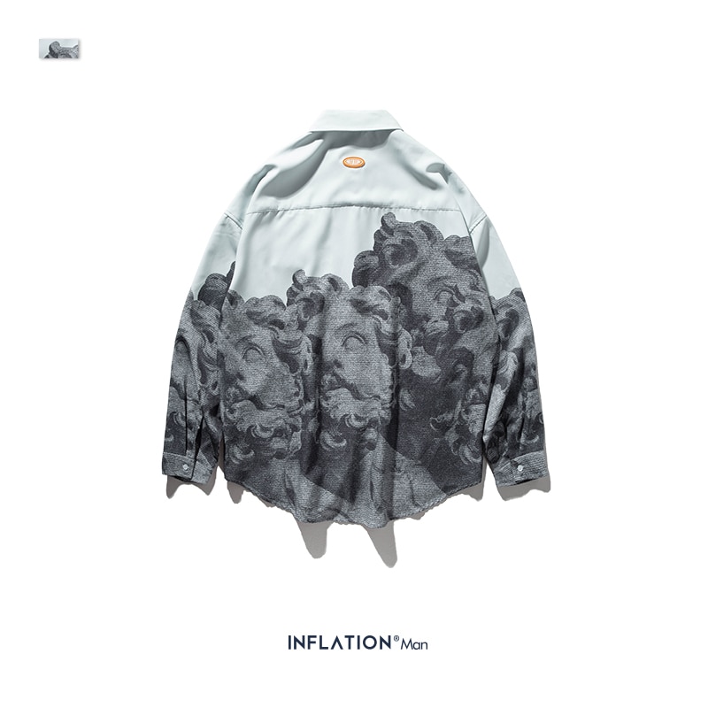 Inflatie Nieuwkomers Chinese Stijl Overhemd Mannen Modis Lange Mouwen Herfst Stijl Mannelijke Casual Shirts 92138W