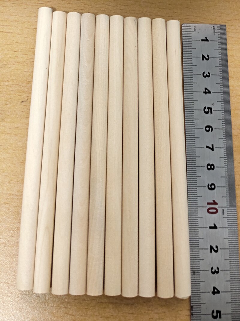 10 kpl puutikkuja tee itse puuaihiot askartelutarvikkeet korut vaatetarvikkeet puiset työkalut 0.8 cm * 14 cm puutikkua