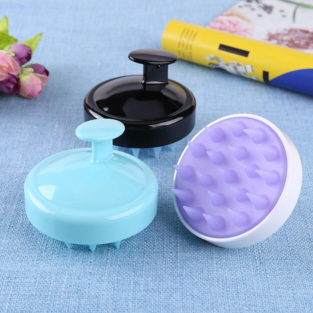 Brosse de lavage des cheveux en Silicone, 1 pièce, peigne de Massage pour la tête et le corps