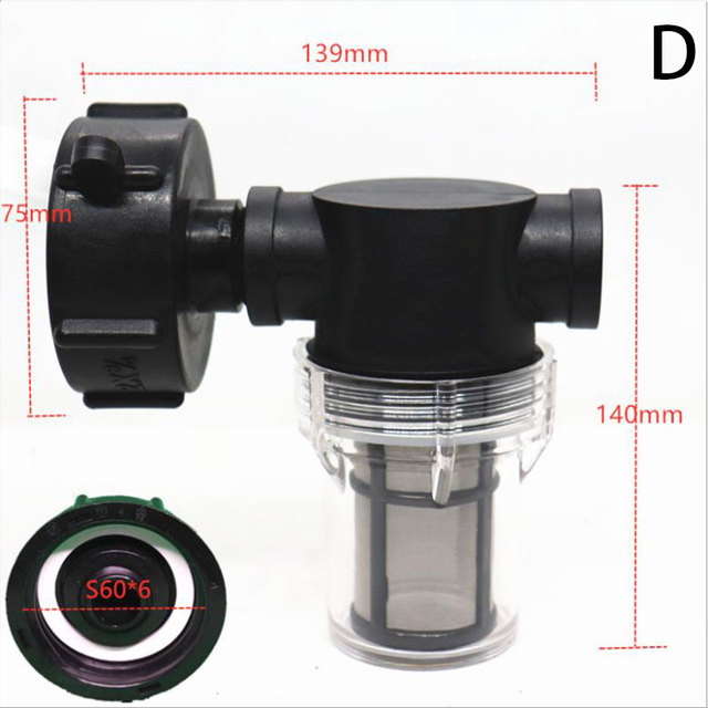 IBC Tank Lid Coarse Threaded Cap Adapter Connector IBC Ton Barrel Accessories Ton Barrel Cover 25mm 32mm Chemical Barrel Cover: D