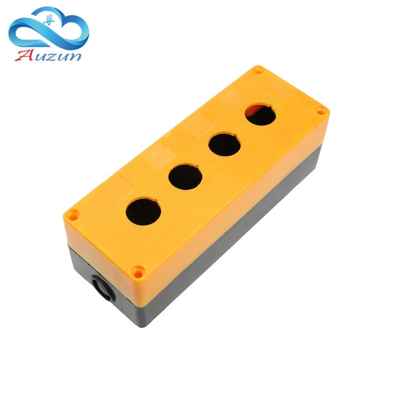 Caja de botón de 4 orificios caja de control de botón impermeable 22mm bx4-22 caja de botón de parada de emergencia