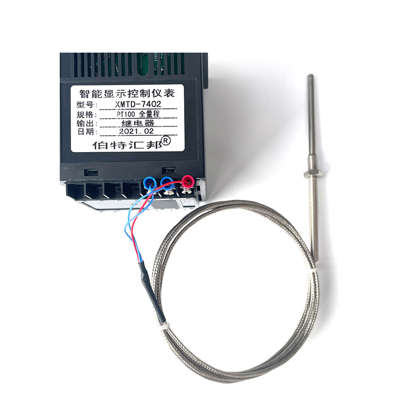 Inch PT100/K Stainless Steel Fixed Thread Platinum Thermal Resistance Thermocouple Waterproof Temperature Sensor Probe