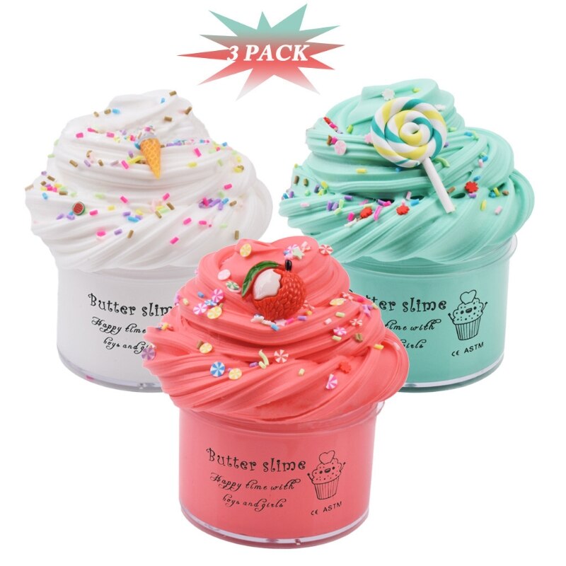 3Pack Party Super Soft Stretchy and Non Sticky DIY Butter Toys