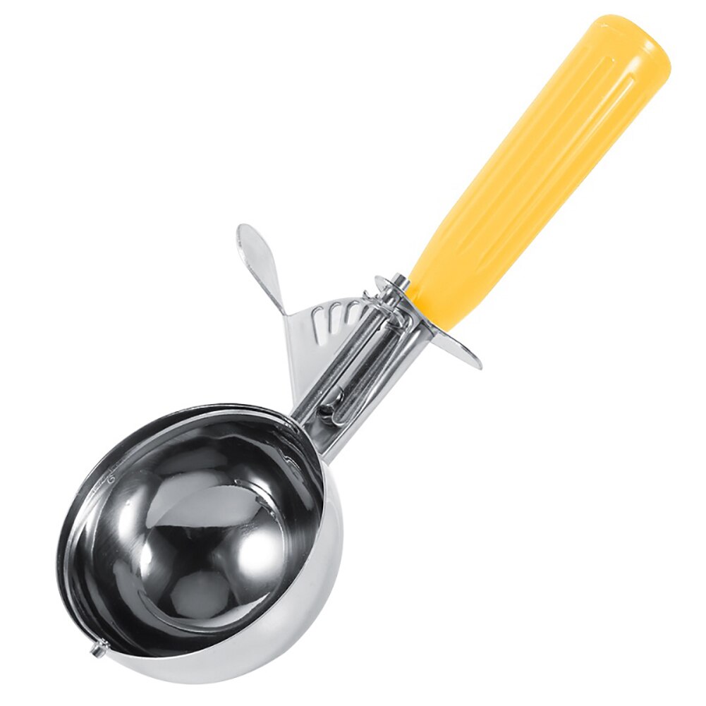 Stainless Steel Ice Cream Scoops with Plastic Handle Fruit Mash Spoon Ice Cream Ball Scoop Ice Cream Spoons Kitchen Tool