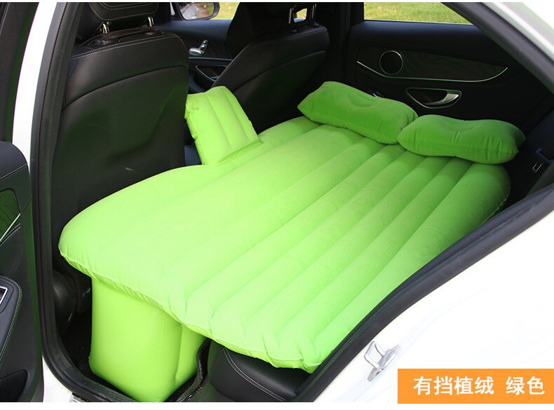 Cama hinchable de aire para coche, accesorios de coche, cama de viaje, paño de flocado, para viajes al aire libre