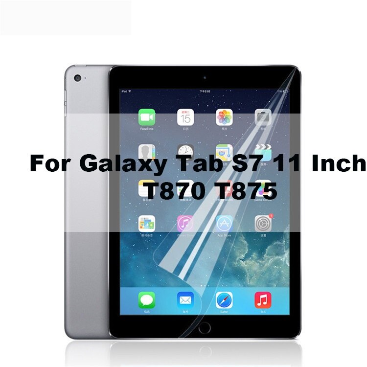 3 PCS PET Soft Screen Protector for Samsung Galaxy tab s7 11 " T870 plus 12.9 T970 S6 Lite 10.4 10.5 T860 Protective Film P610: For TAB S7 11 INCH