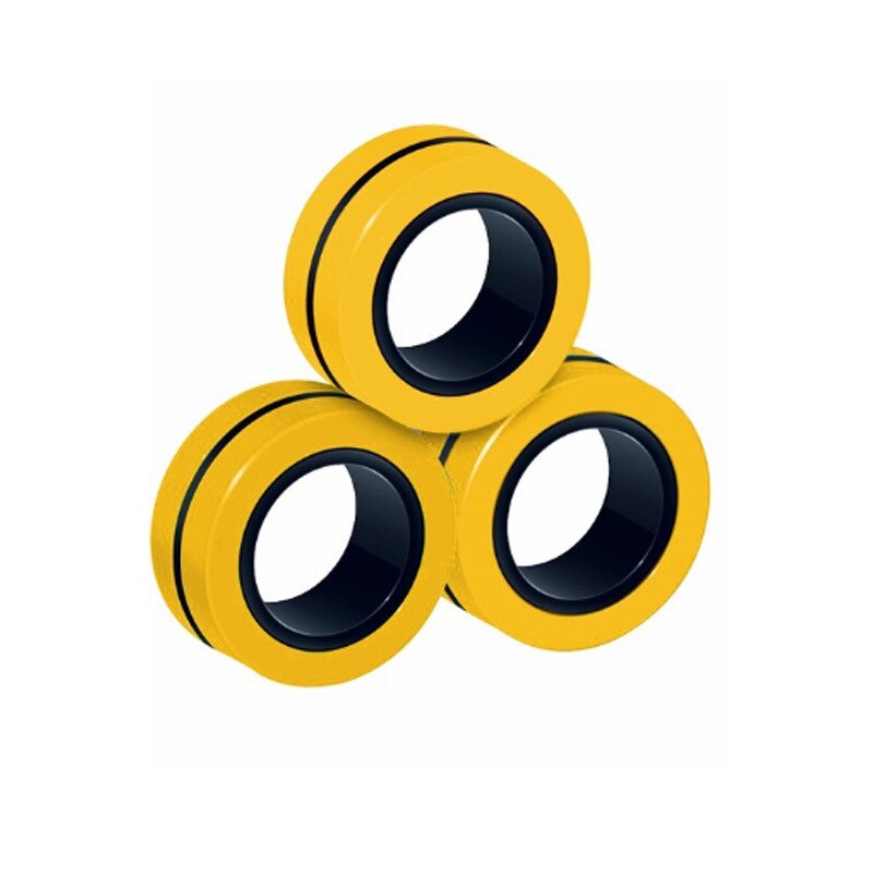Lustige Zappeln Finger Spinner Entpacken Spielzeug Magnetische Ringe Anti-Stress Magnetische Magie Ring Werkzeuge Ring Kinder Erwachsene Dekompression Spielzeug: Color 3
