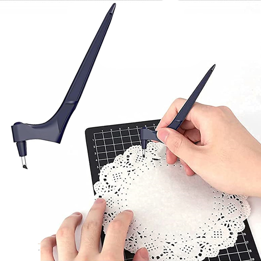 Handheld Carving Knife 360 Rotating Blade Leather Paper Carving Tools Craft Sculpture Engraving DIY Art Cutting Tool