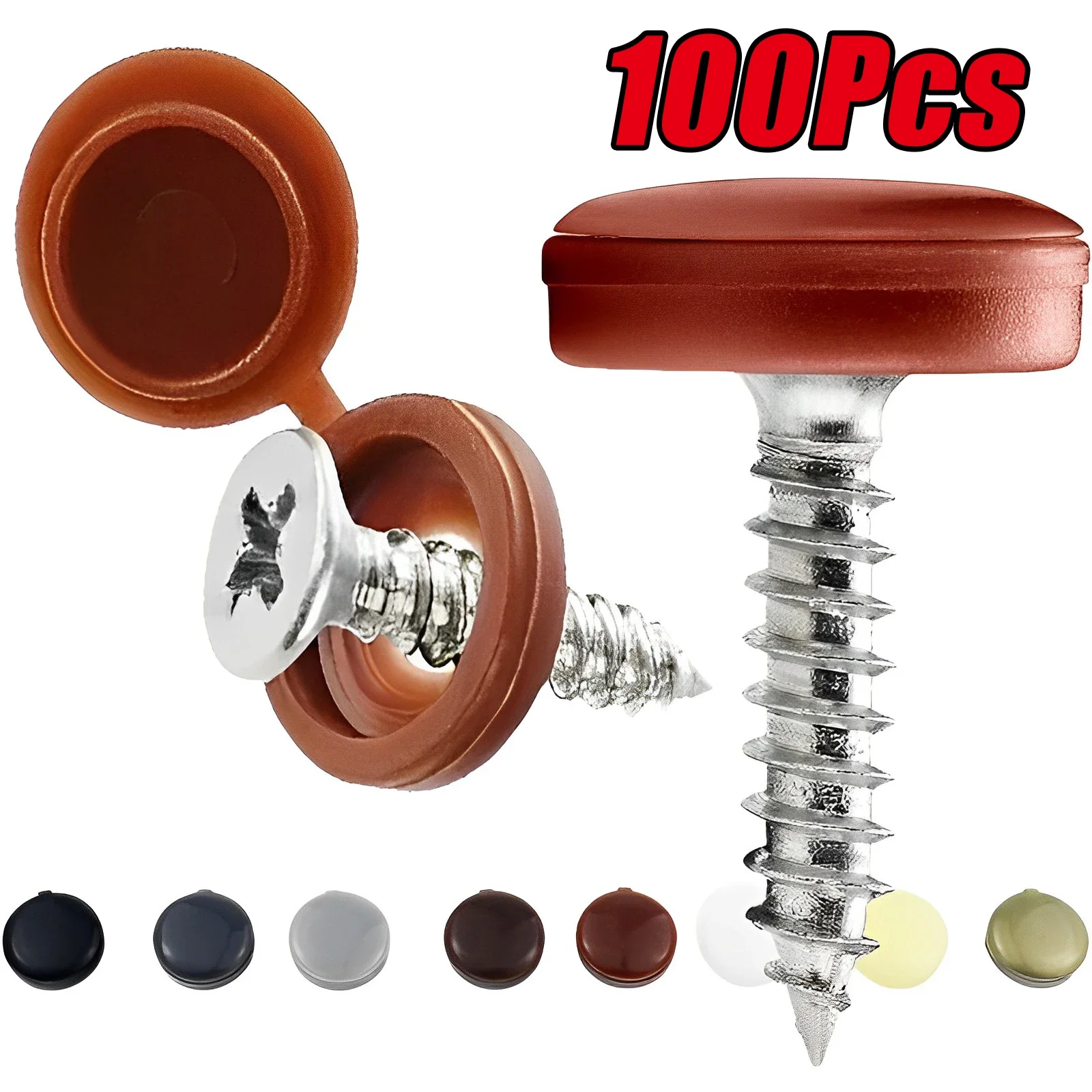 Plastic Nagels Schroefdop Decoratieve Hoezen 7 Kleuren Auto Moer Nagels Beschermkappen Zelftappende Schroeven Bedekken Meubelhardware