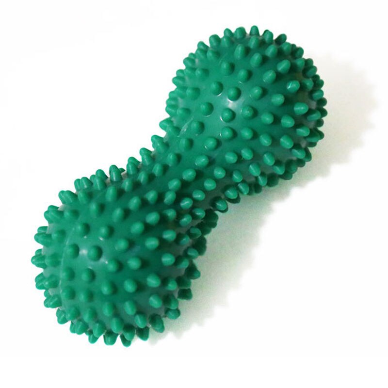 Piłka do Masażu Orzech - 15x7cm - Masaż Punktowy - Relaksacja Mięśni - Fitness: Zielony