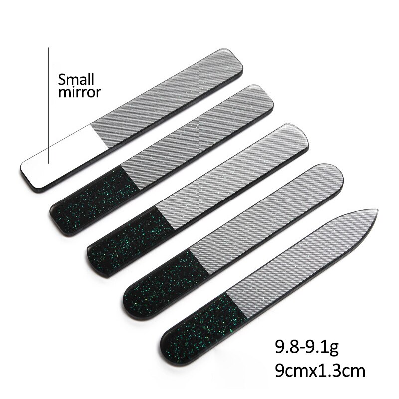Limes à ongles en verre Nano, ponçage Transparent, polissage, meulage, tampon à ongles, lime Durable, outil de manucure, 1/5 pièces
