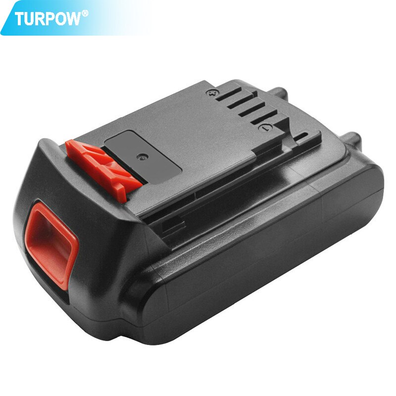Turpow 2 st 18v/20v 3000 mah li-ion uppladdningsbart batteri elverktyg utbytesbatteri för svart &amp; däckare  lb20 lbx 20 lbxr 20