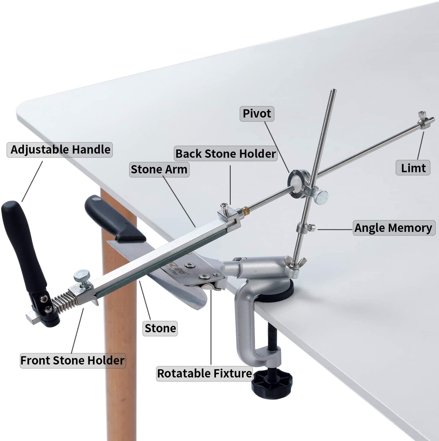 Ruixin pro RX008 Aluminium alloy Knife sharpener system knife sharpener sharpening stones kitchen tools grinding whetstone kit