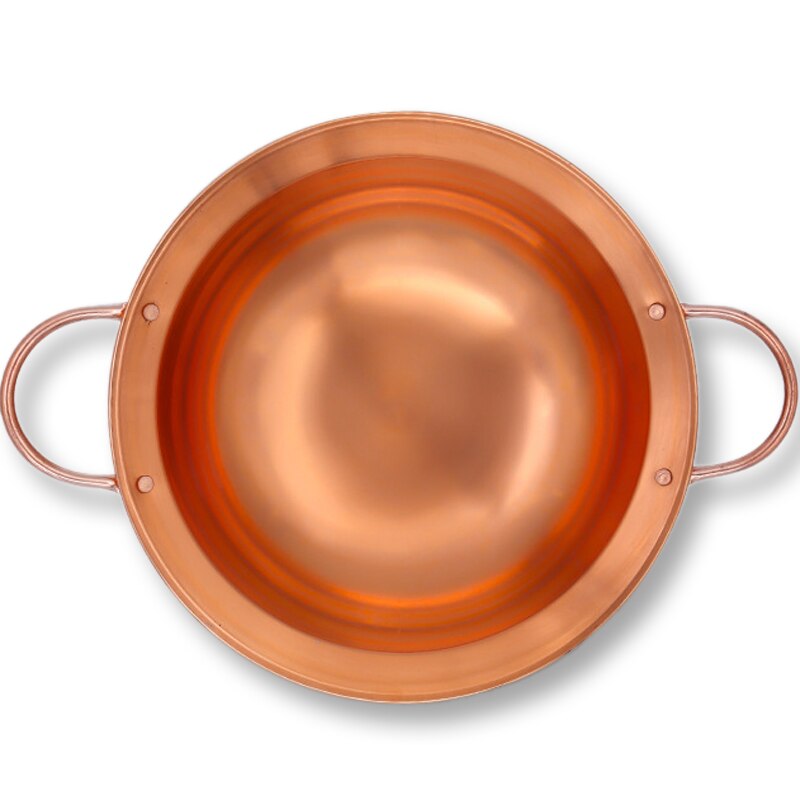 Verdikte soeppotten van puur koper, klassieke chinese potten/gasbrander/kolenfornuis, alcoholische boiler/bbq-koker, steelpan