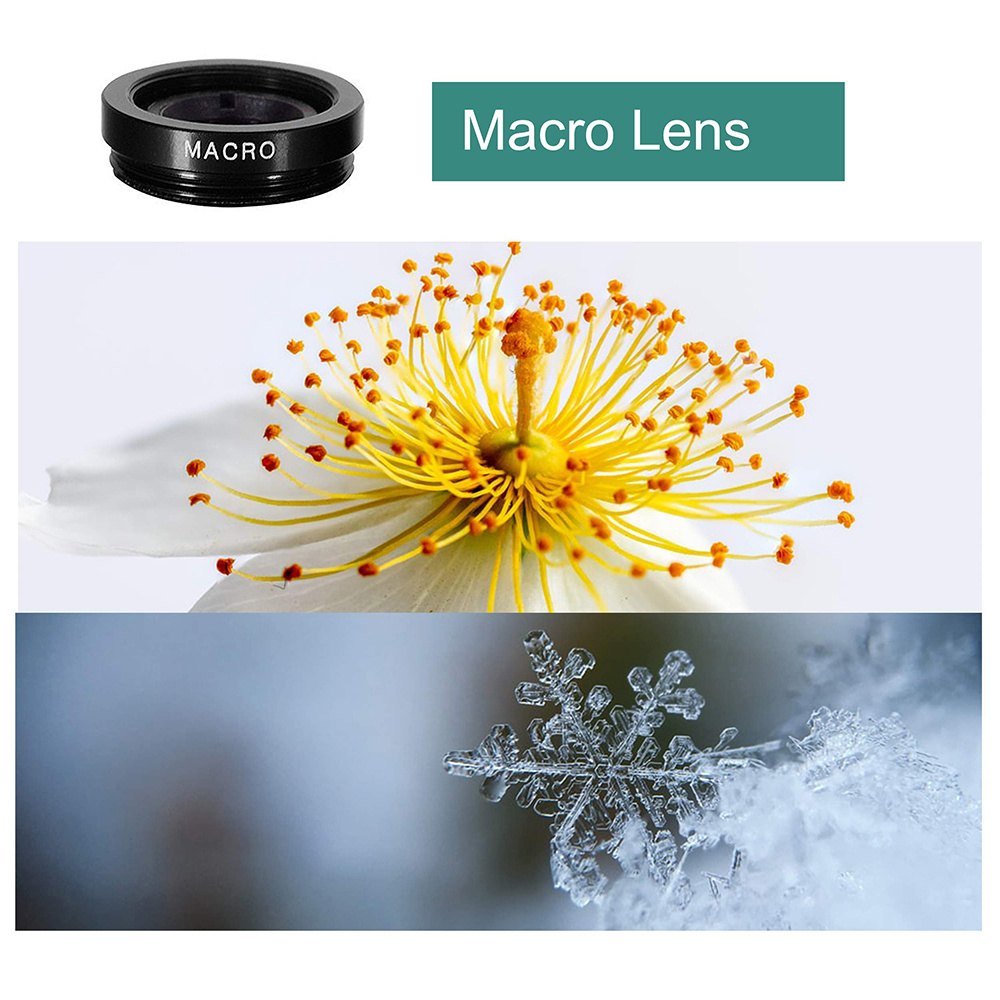 Objectif de téléphone Fisheye 3 en 1, Zoom grand Angle 0,67x, Macro œil de poisson, Kits de caméra pour Smartphone, Zoom œil de poisson avec Clip de téléphone