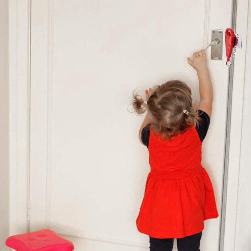 4 sztuk przenośny zamek drzwi solidny zamek podróżny bezpieczeństwo ciężki obowiązek blokada robić podróży, AirBNB, hotel, dom, apartament, szkoła