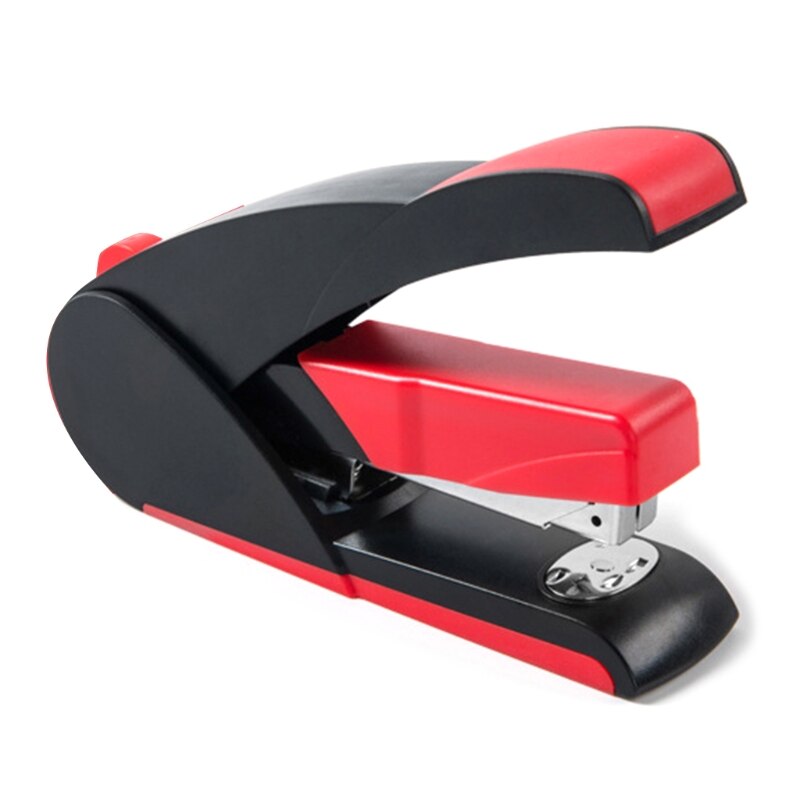 25 Sheets Effortless Heavy Duty Stapler Paper Book Binding Stapling Machine for 24/6mm Staples School Office Supplies Stationery: Black