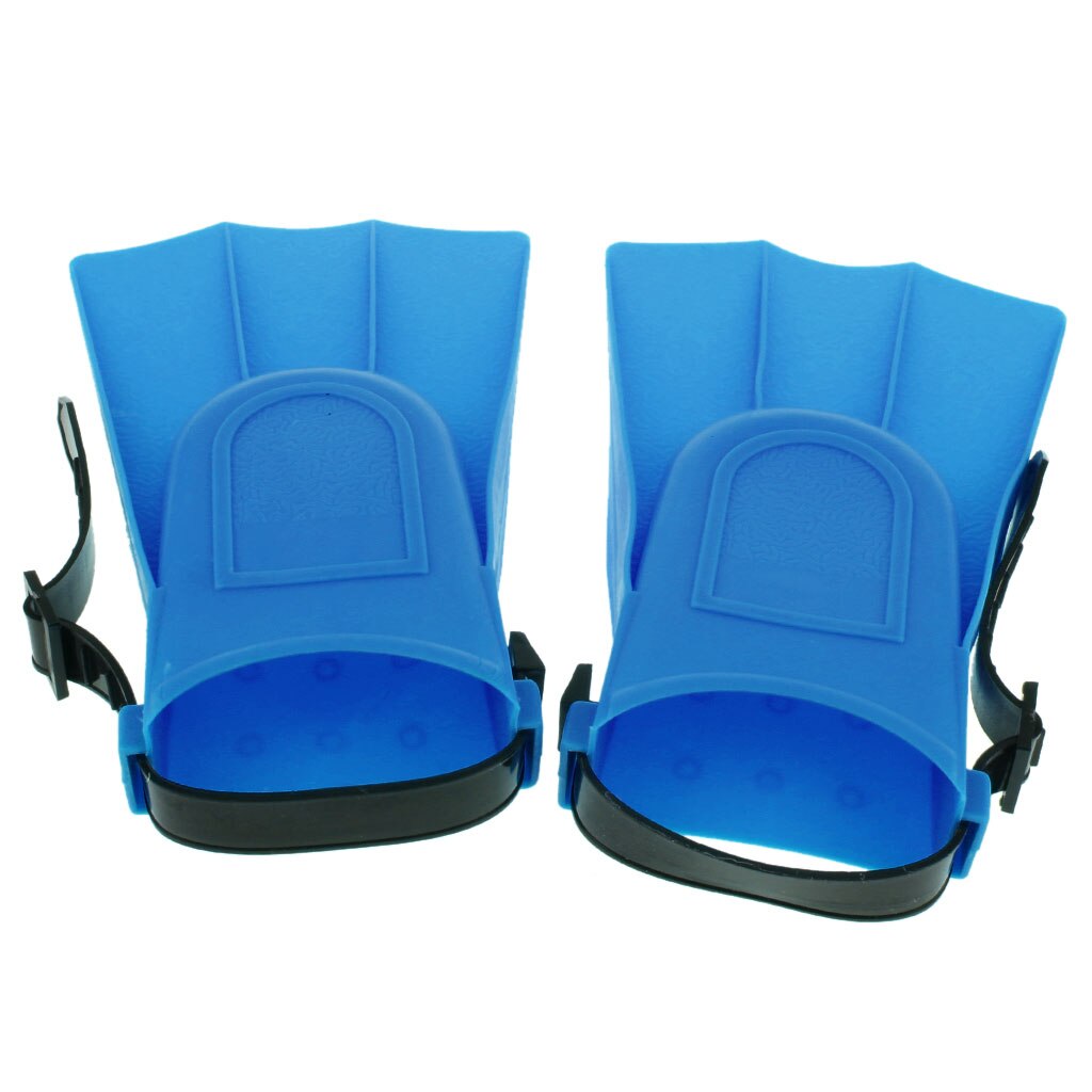 Unisex Adults Kids Foot Floating Rubber Swim Fins Swimming Flippers Training: Blue S