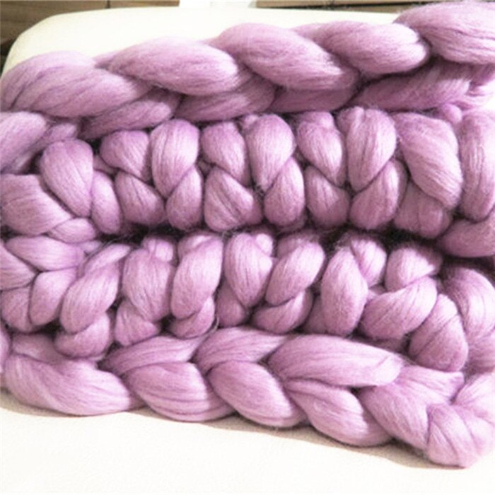 1000g super tykt garn naturlig ull klumpete filt ull roving garn for spinning håndstrikking spinn garn diy teppe forsyninger