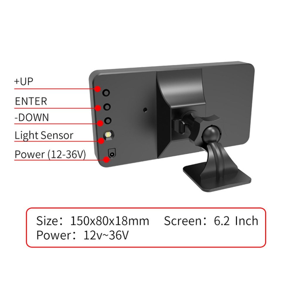 General Hud Head Display Gps Overspeed Alarm Mileage Statistics Head Display C80 Car Accessories