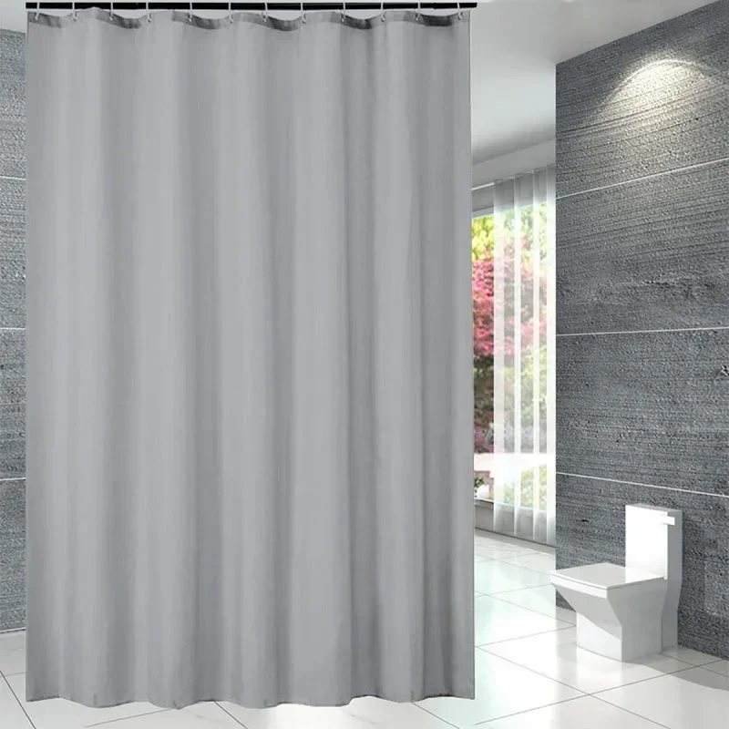 ZEXEF-cortinas de ducha de tela impermeable, cortinas de baño para baño, bañera, cortina de sombra, cubierta de baño ancha grande con ganchos