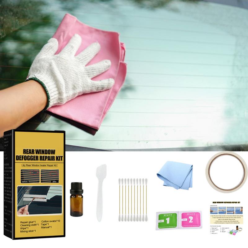 Kit de reparación de desempañador de ventana trasera de coche, Kit de reparación de líneas de rejilla desempañador trasero conductor para camiones, reparación rápida DIY