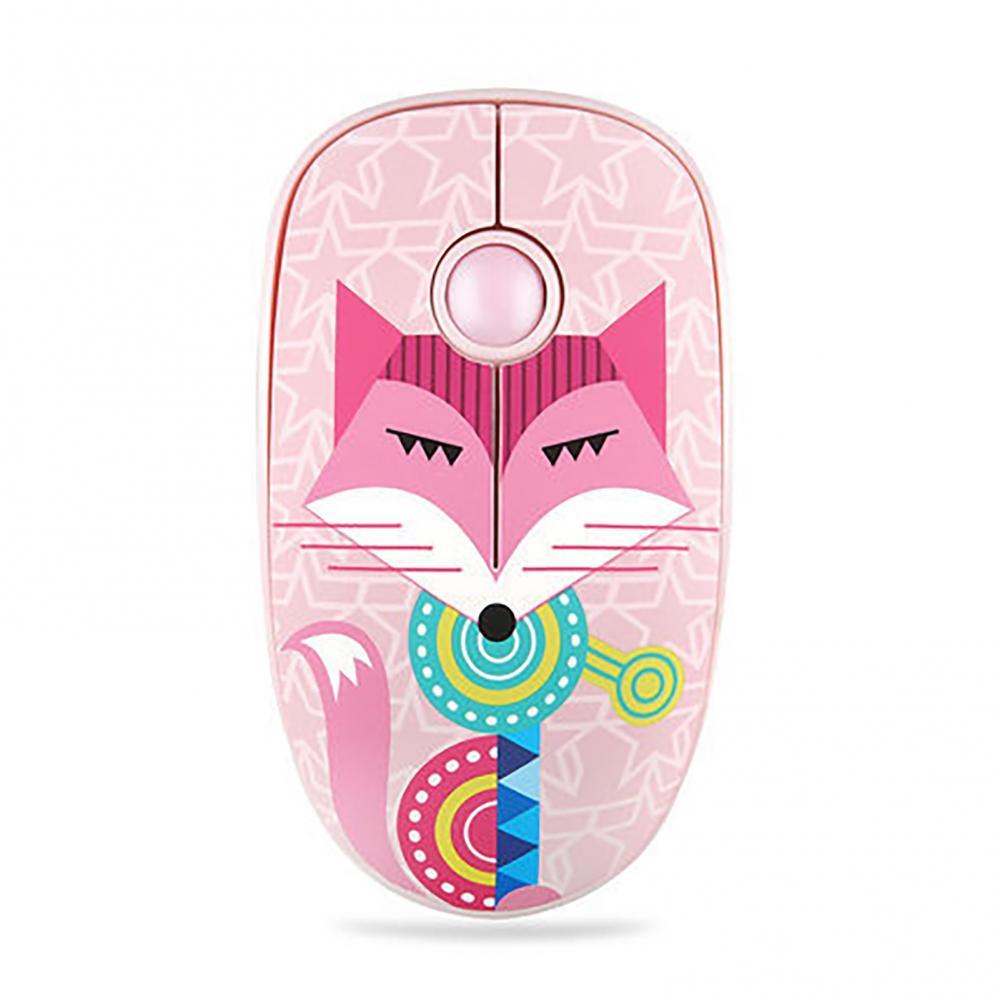 2.4G 1000 DPI Cute Animal Wireless Silent Gaming Mouse for Laptop Computer Gamer: Pink
