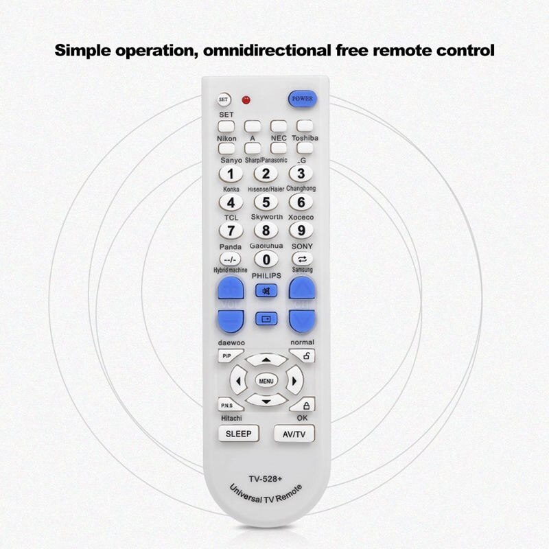 Portable Tv Remote Control, Universal Wireless Smart Replacement Controller For Smart Tv