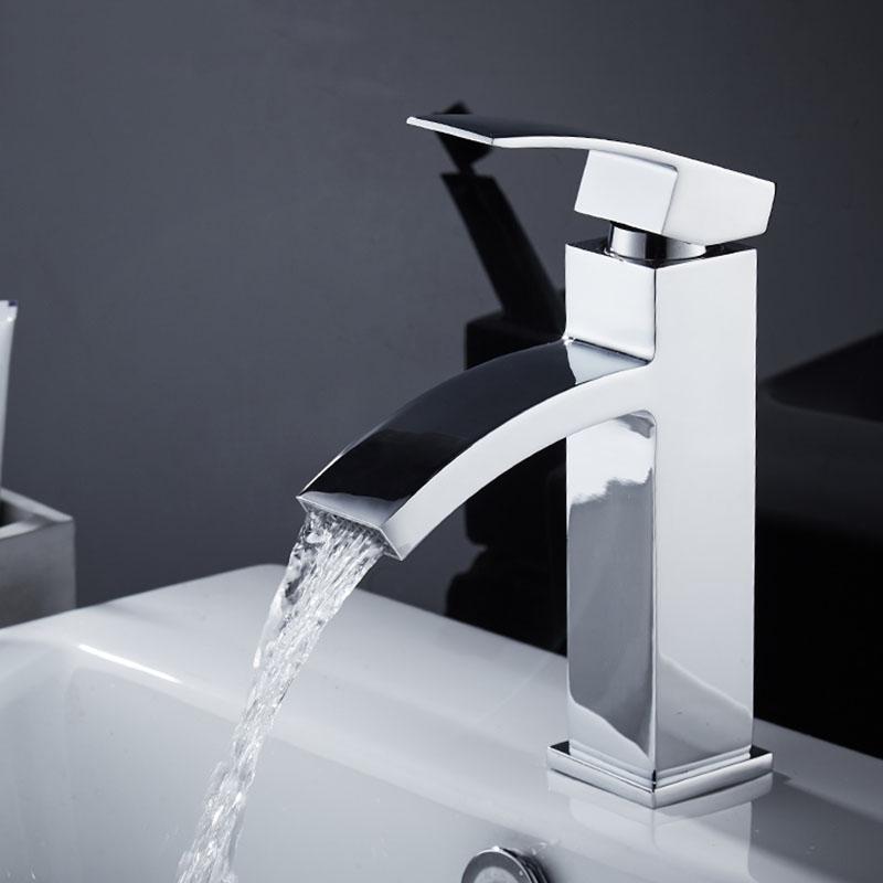 Waterval Wastafel Kraan Water Mengkraan Badkamer Kraan Zwart Wastafel Water Wastafel Kranen Bad Kraan Kraan